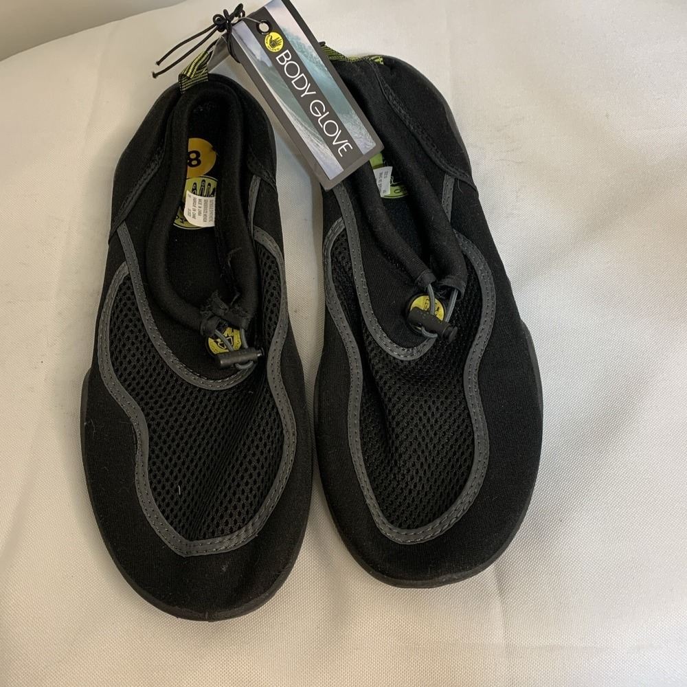 Mens Body Glove Black Water Shoes Size 8.5